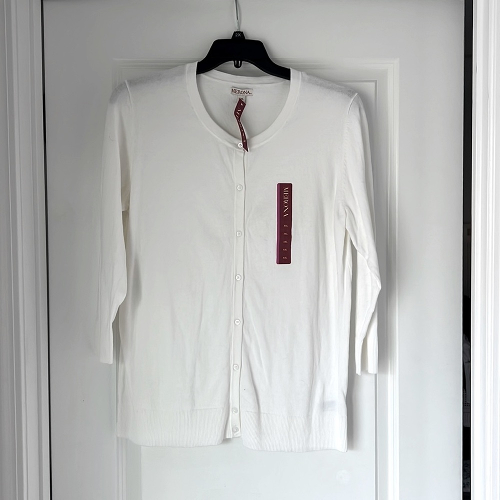 NWT Crème color cardigan XXL brand Merona
